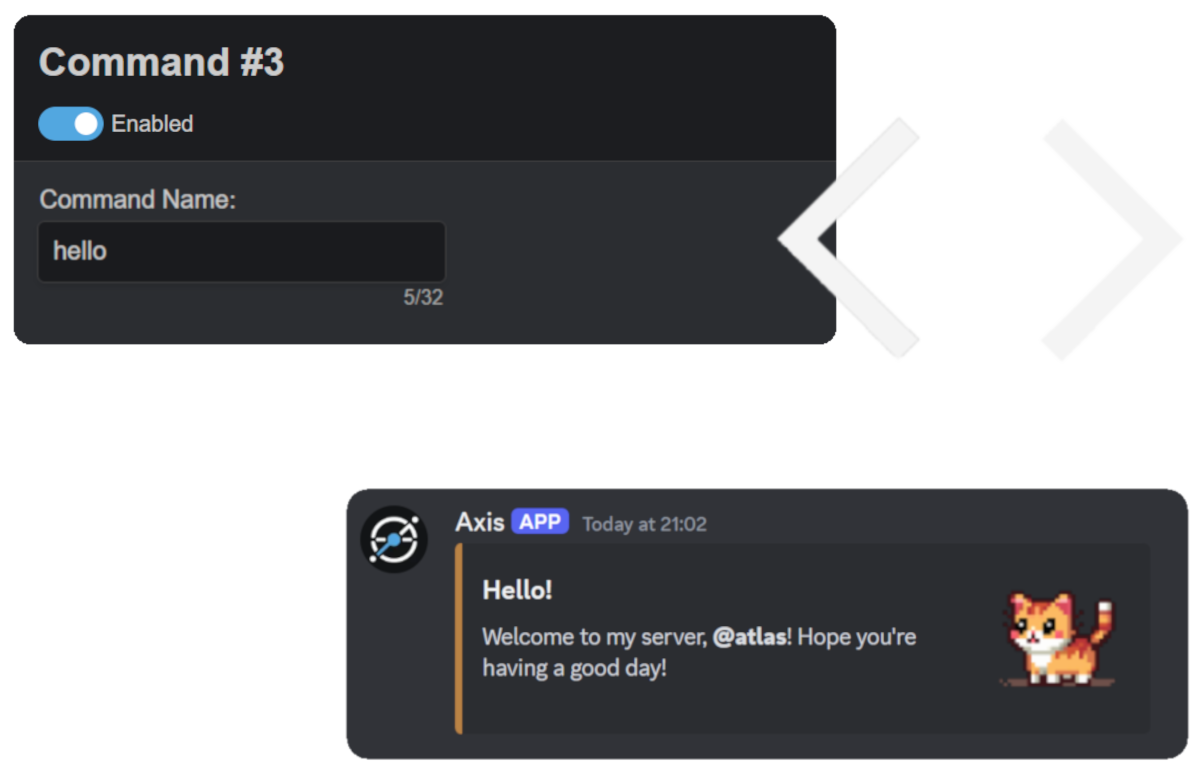 Axis Discord Bot Custom Commands Banner